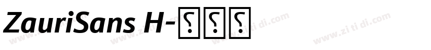 ZauriSans H字体转换